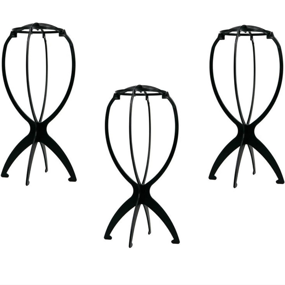 Plastic Hat Stands Durable Stable Plastic Hat Cap Rack Wigs Holder (3 Pieces)